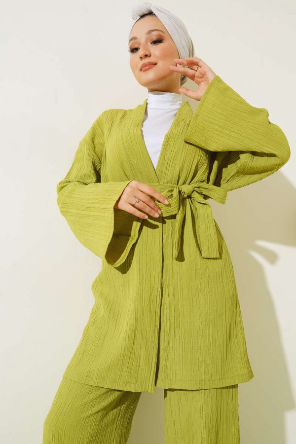 Ensemble Kimono Vert